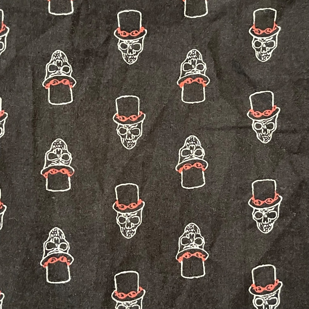 John Varvatos Skull in Top Hat Print Shirt - NWT - Picture 7 of 9